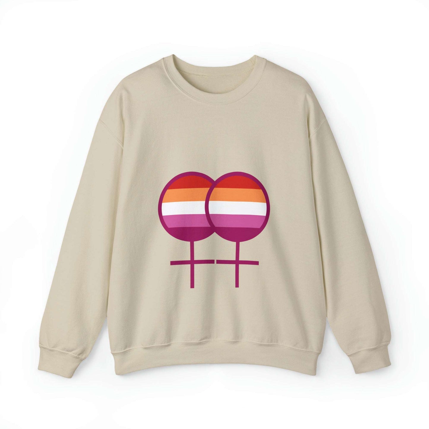 Lesbian Flag Female Symbol Unisex Sweatshirt - Queer We Are Shop