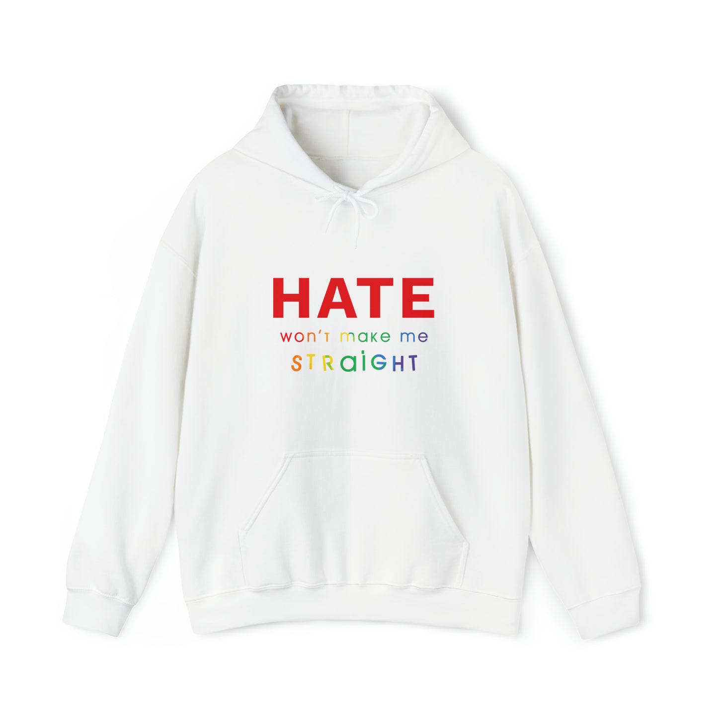 Your Hate Won't Make Me Straight Unisex Heavy Blend™ Hooded Sweatshirt - Queer We Are Shop