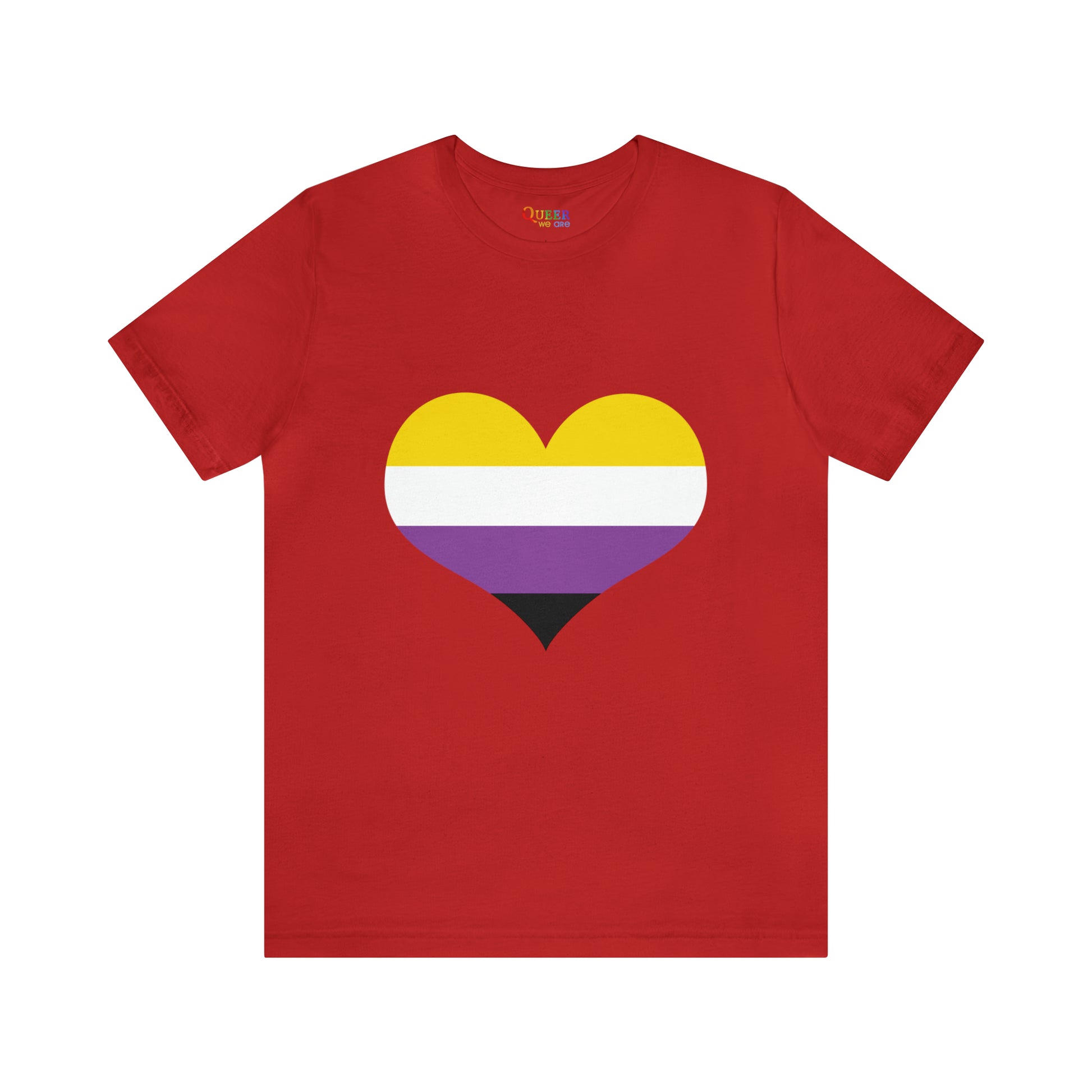 Non-Binary Heart Unisex T-shirt - Queer We Are Shop